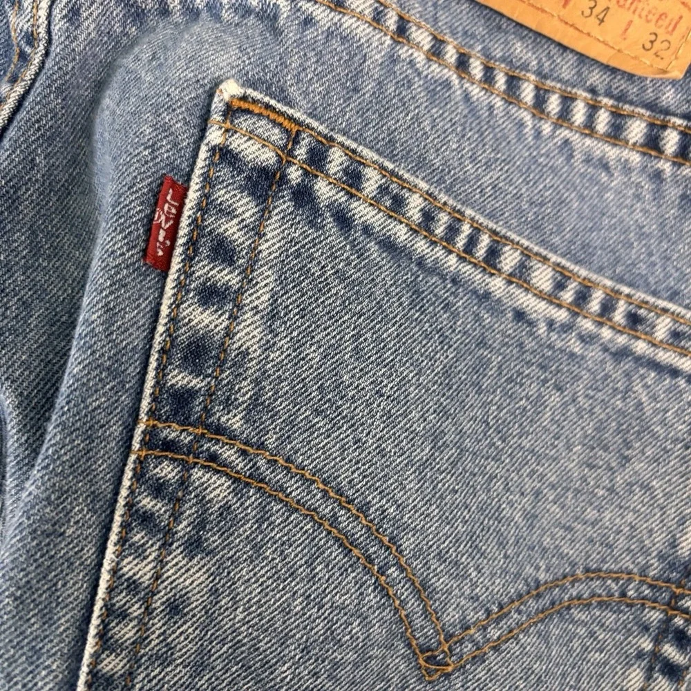Levis 505 Vintage 2001 Regular Fit Jeans Mens 34x32Blue Denim Y2K Cotton‎